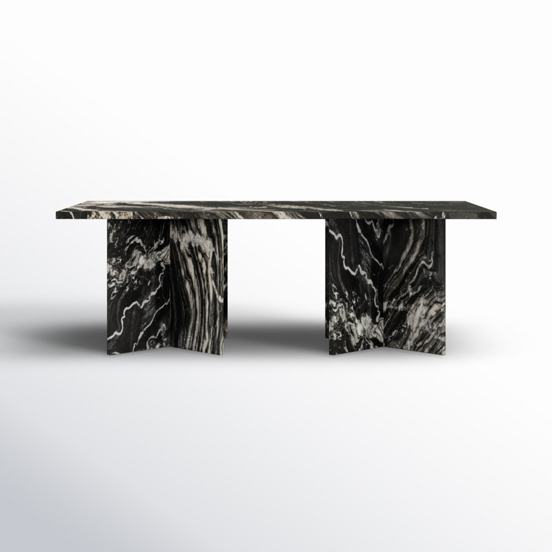 Table basse Cain, Marbre noir