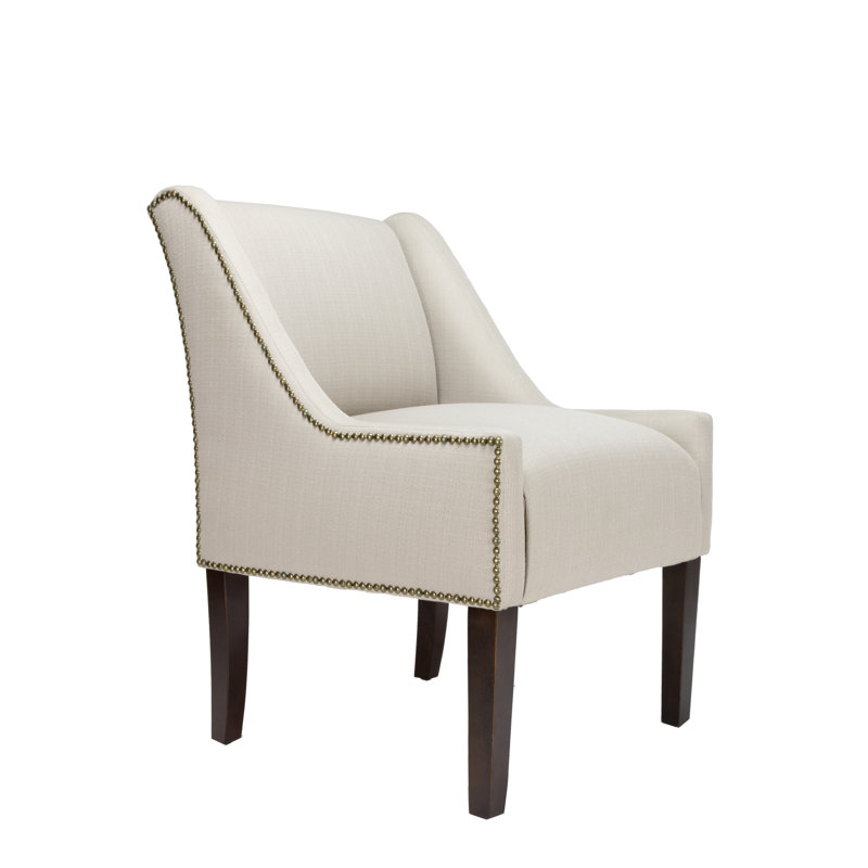 Fauteuil à oreilles Earlston de 58,42 cm de large en lin, Beige