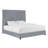 Solid Wood and Upholstered Low Profile Platform Bed-484596459-484596457
