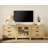 Eaton 3-In-1 Modular Sideboard With Glass Doors & Drawers, Farmhouse Buffet Storage Cabinet, Weathered Oak Console For Dining Room, Living Room, Hallway-785270291