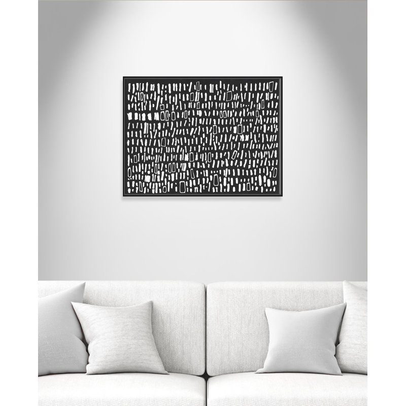 Tribal Code - Floater Frame Print on Canvas, Black Framed, 76cm H x 102cm W x 5.1cm D