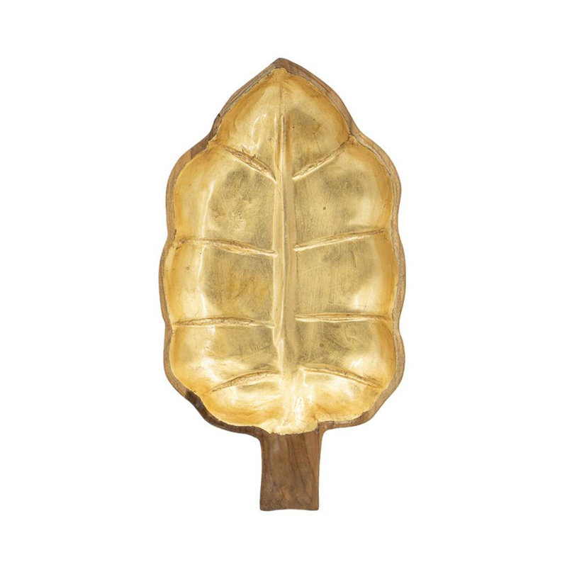 Assiette décorative en bois massif Bayuk