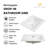Los Flexi White Drop In Bathroom Sink Ceramic Rectangular with Faucet Hole & Overflow-114023055-114023051