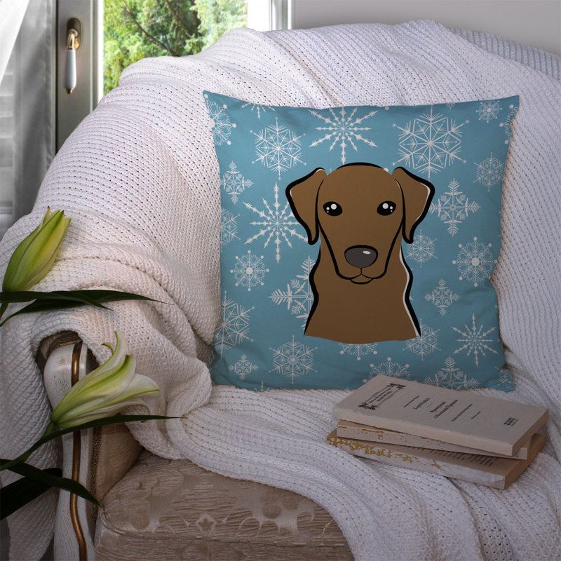  Coussin Snowflake, Brun