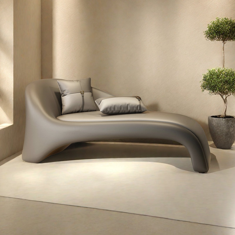 Méridiennes d'intérieur modernes Modern Home, Orienté à gauche (vu de face), Gris clair, Gris