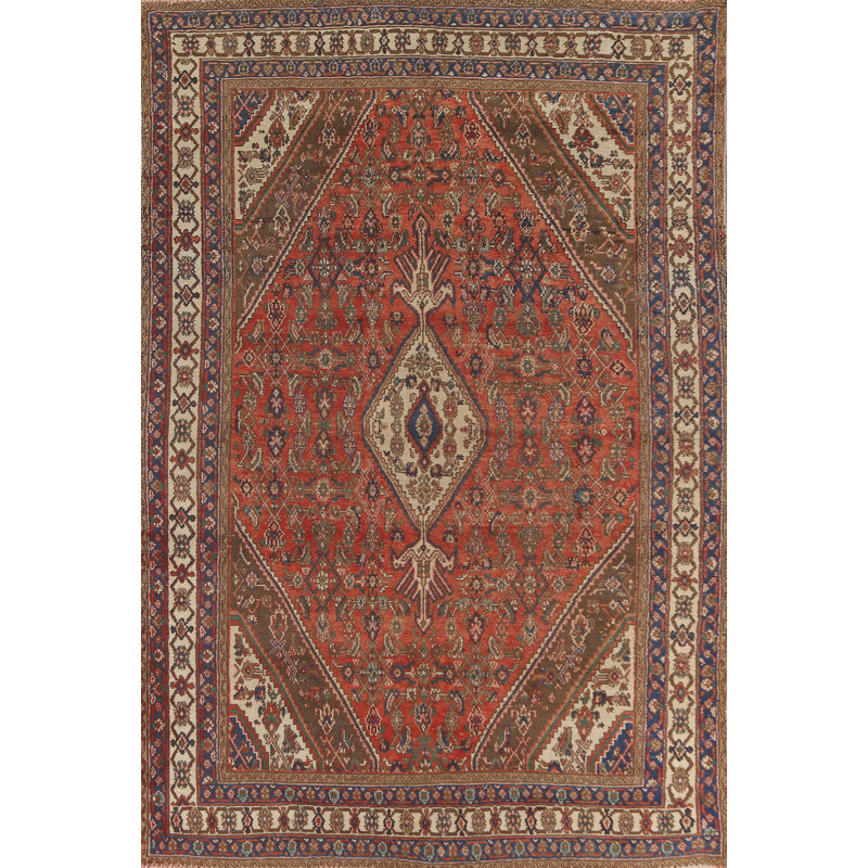 Tapis à motif géométrique traditionnel 7 x 10
