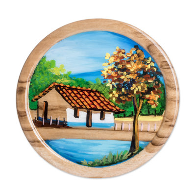Handmade Wood Decorative Bowl 1