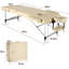 Table de massage portative Lit de massage réglable de 28 po de largeur pour tatouer les cils avec sac de transport-93392092