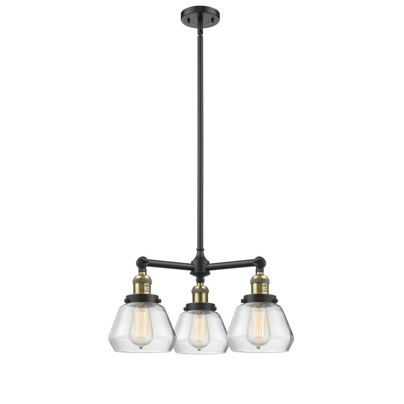 Lustre 3 lumières à abat-jour Chill, Transparent, Chrome poli, Ampoule non incluse