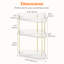 Plastic / Acrylic Bathroom Shelves-1355013808