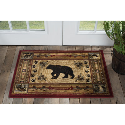 Tapis brun / rouge Southwestern