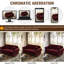 Confortable et velours bourgogne, profondeur de 31,5 po, largeur de 23,6 po, hauteur de 16,5 po, combinaison avec velours 3 places, velours peau, assemblage facile pour les appartements, cadre en bois massif en forme de U, à assembler