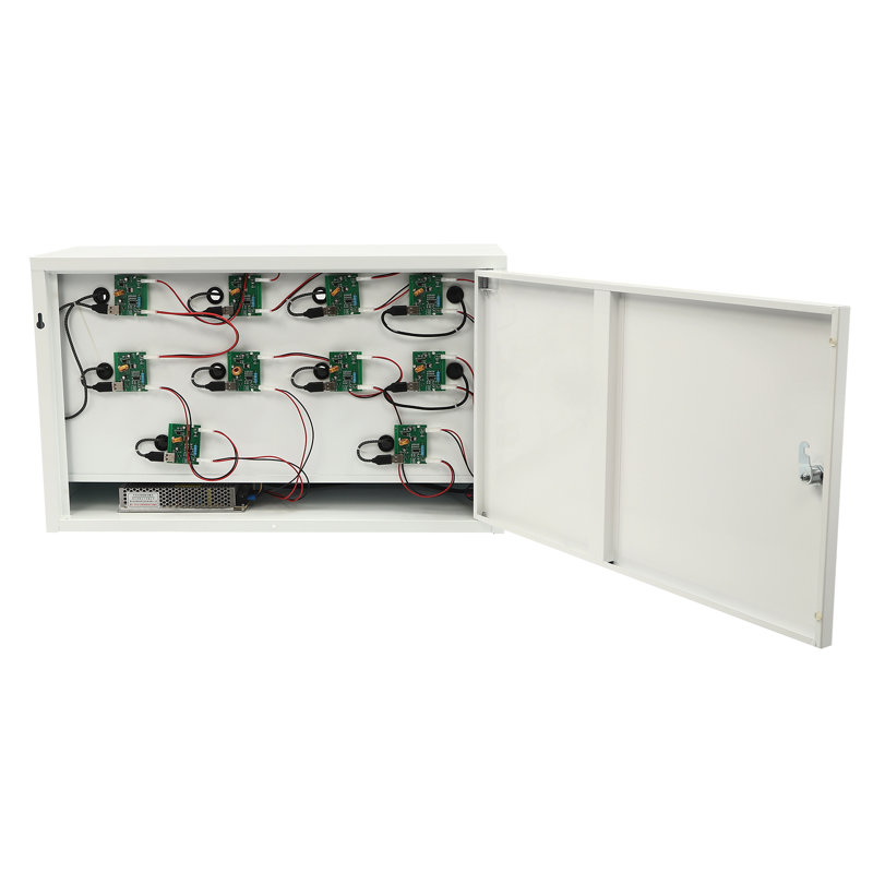 10 Slot Cellphone iPad Locker Storage Charging Station