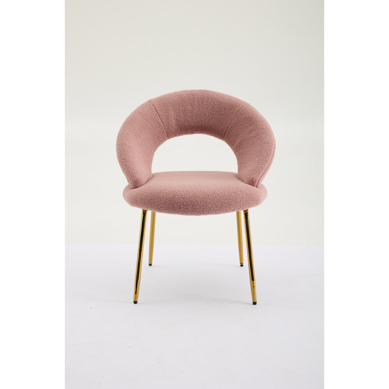 Chaise ergonomique en tissu rose pour de longues heures de siège rembourré de mousse, Fabric Pink