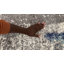 Tapis bleu / gris à motif abstrait Sevda-1101828370