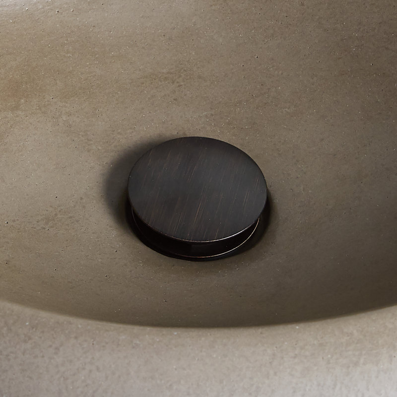 Dome 1.5" Drain Stopper Bathroom Sink Drain, Oil Rubbed Bronze