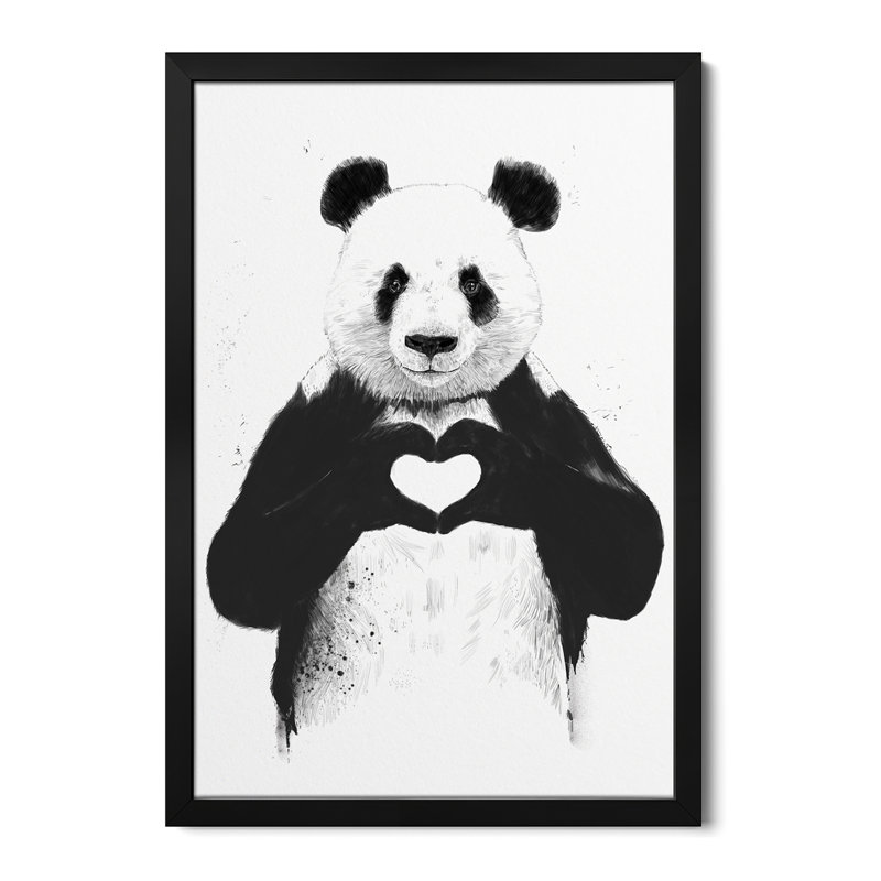 «All You Need Is Love», affiche encadrée par Balazs Solti, H 16 po x l 24 po