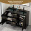 Ensemble de meuble-lavabo double 48 po avec comptoir en résine Skeen, robinet, assemblage requis