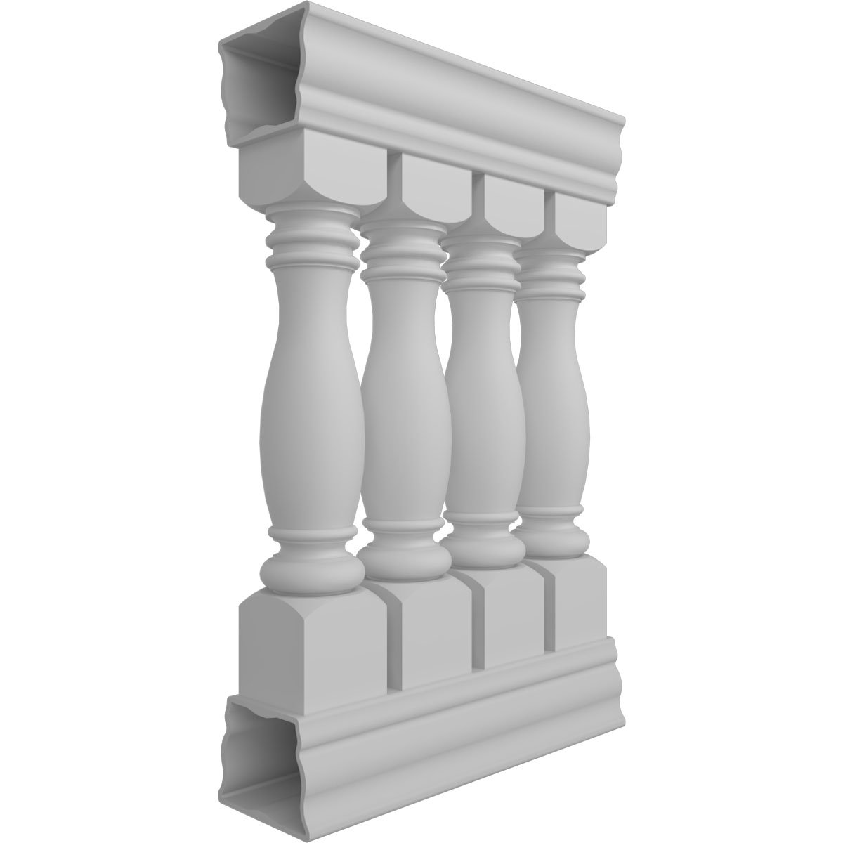 PCI Enterprises Embassy White Polyethylene Plastic Porch And Stair ...