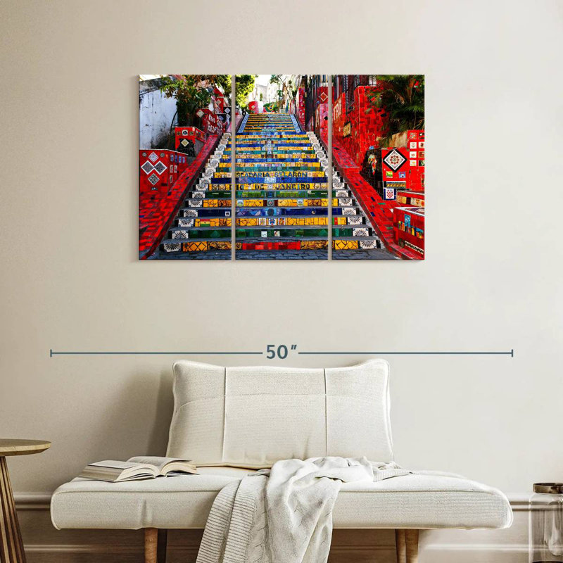 Sebbie Escadaria Selaron, 24" H x 38" W