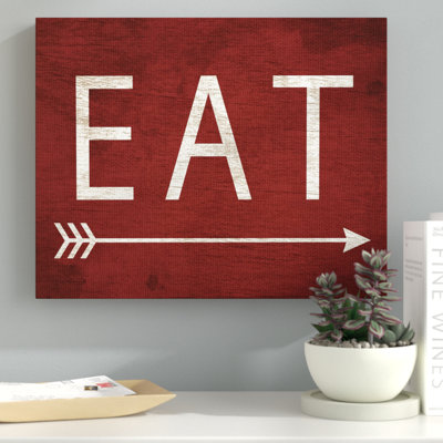 " Eat With Arrow Red " by Daphne Polselli