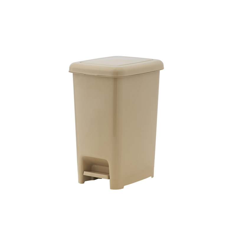 Poubelle à pédale, 4 gallons, Beige
