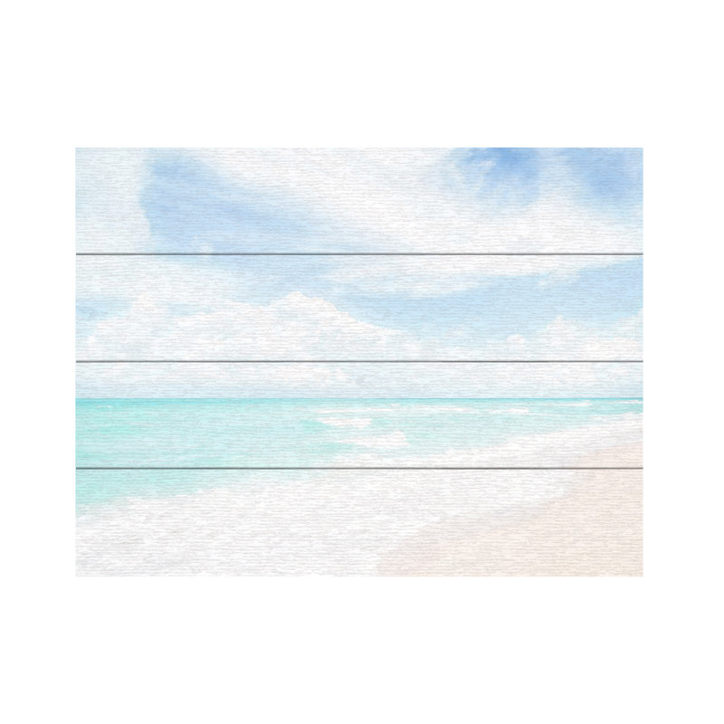 Elena Chukhlebova Hawaiian Beach Wood Slat Art, H 12 po x l 16 po