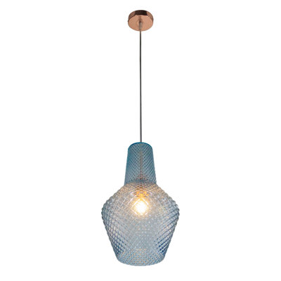 Kane 1 - Light Copper Teardrop Pendant