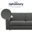Stearns & Foster Giotto 78 in. Dark Grey Full Sleeper Sofa with 5 in. Memory Foam Mattress-2070464011