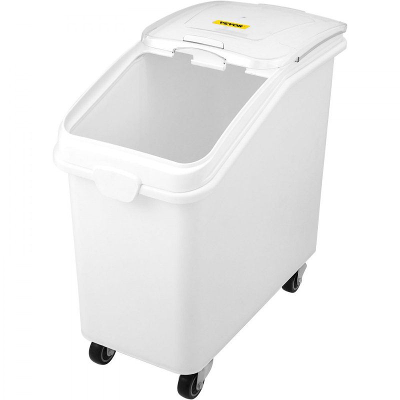 Contenant alimentaire 27 gallons, contenant 500 tasses avec pelle et couvercle coulissant, contenant commercial idéal pour la cuisine
