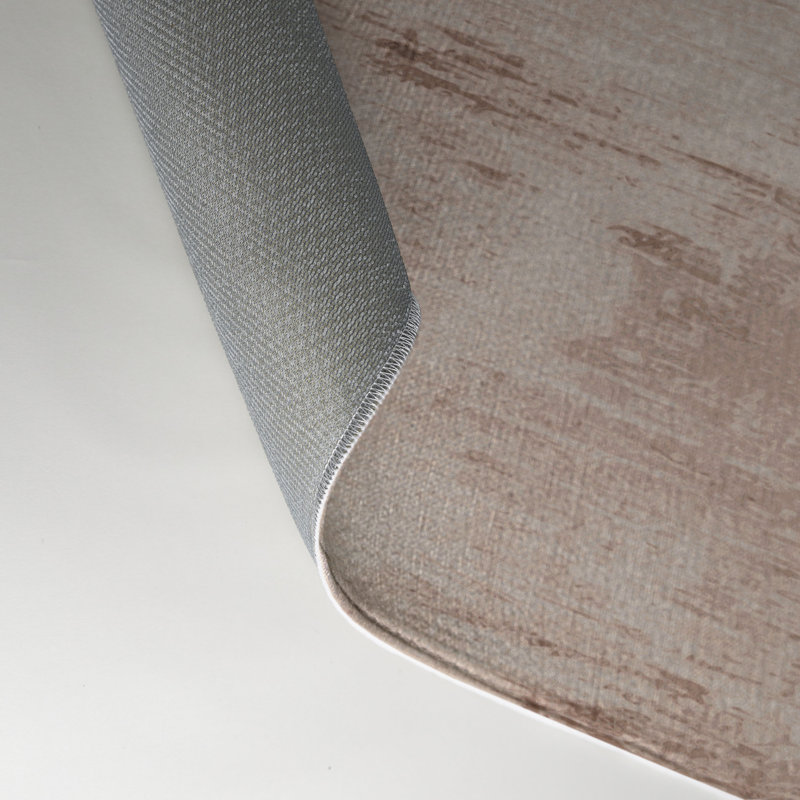 Tapis beige abstrait intérieur et extérieur, Rectangle 5 pi x 7 pi
