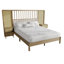 Grand lit mural en bois avec 2 tables de chevet en chêne antique-106491496-106491498