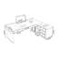 Bureau d'angle moderne moderne en métal-692778412