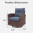 Red Barrel Studio® 2 Pieces Patio Furniture Set with Swivel Chairs, Rattan Wicker Rocking Glide Chairs-190912235
