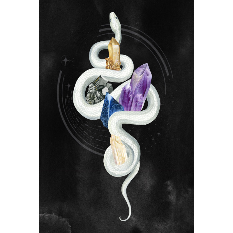 Crystalline Serpent II - Print on Canvas, 30cm H x 20cm W, Wrapped Canvas