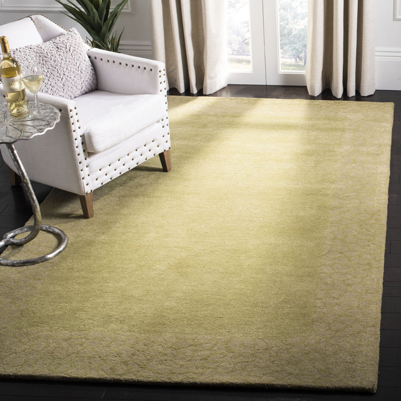 Candelo Hand Tufted Wool And Viscose Animal Print Rug, Rectangle 5' x 8'
