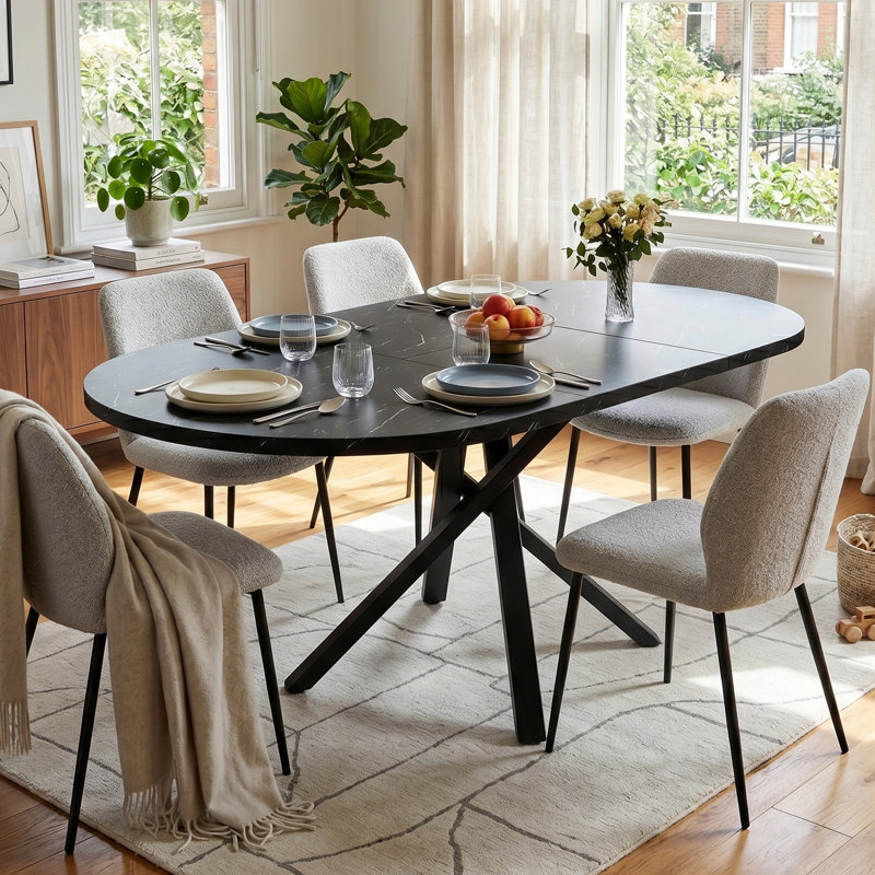 Dining Table with Steel Base
