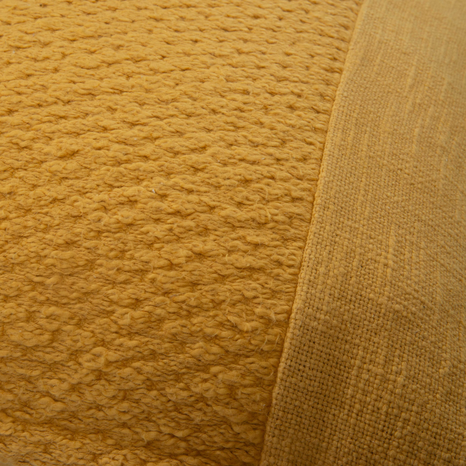 Colombe Flanged Cotton Throw Pillow, Yellow