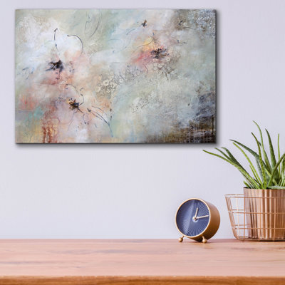«Through The Haze» par Karen Hale, art mural en verre acrylique, 36 po x 24 po