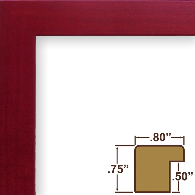 Ensemble de cadres photo Fuqua, 8 po x 12 po, Rouge