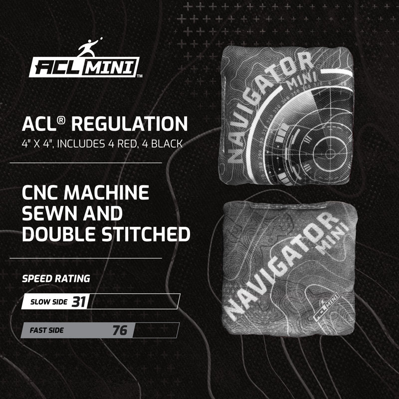 ACL COMP Mini 1x2 Cornhole Boards with Backpack