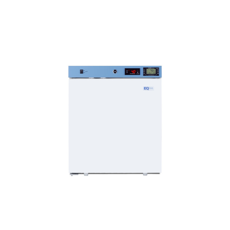 EQtemp 19" Wide Compact Healthcare Refrigerator, Certified to NSF/ANSI 456 Vaccine Storage, Left Hand Swing