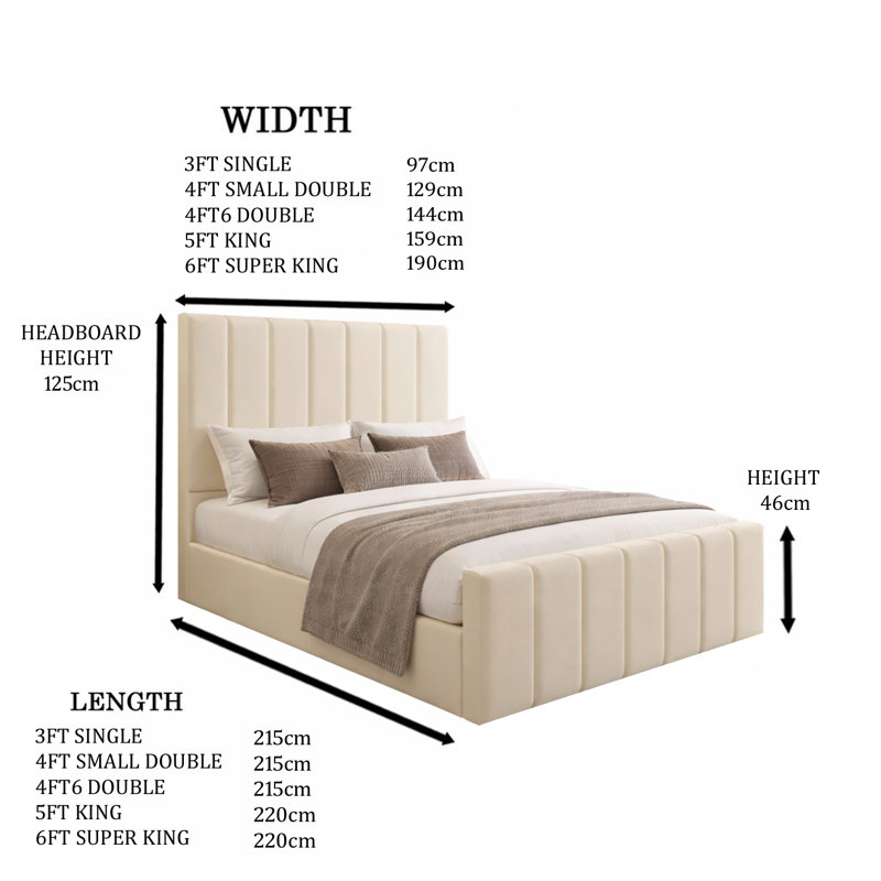 Connell Upholstered Storage Bed Frame, Single (3'), Asphalt