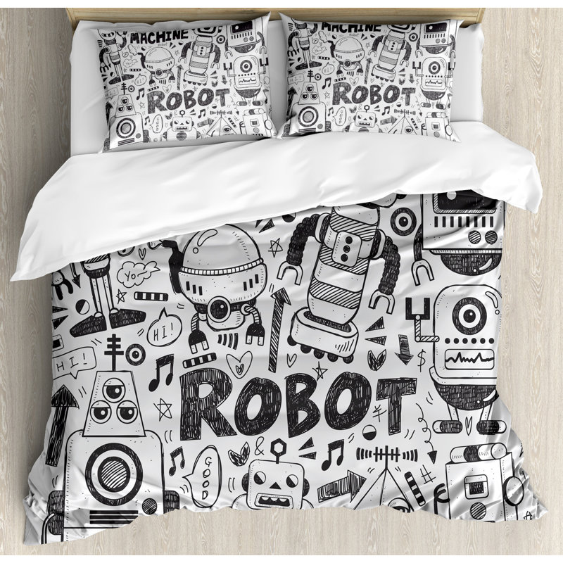 Quilt Set, King Duvet Cover + 2 King Shams