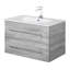 Ensemble de meuble-lavabo à simple cuve 30 "avec plateau en marbre Kato-1435667047