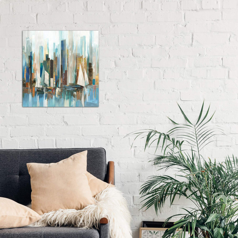Regatta I by Allison Pearce - Wrapped Canvas Painting, 66.04 cm H x 66.04 cm W x 1.91 cm D