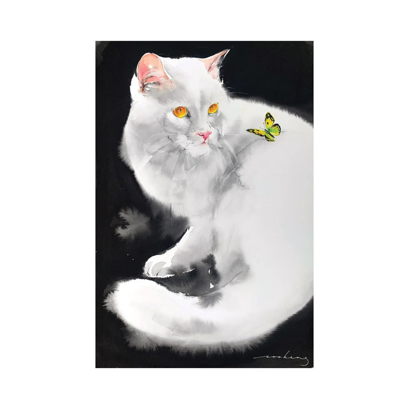 Flighty Moment 1 Piece Wrapped Canvas Painting, 20.32 cm H x 30.48 cm W