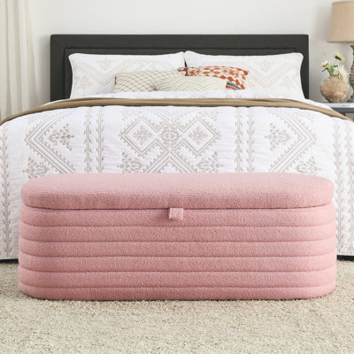 Banc de rangement avec repose-pieds 45,5 pouces