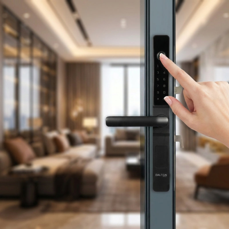 Serrure de porte coulissante WiFi D15 5-en-1