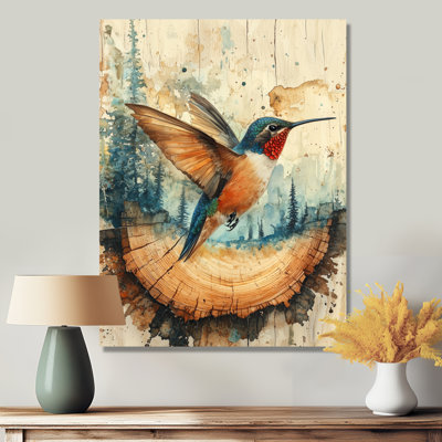 Georgica Hummingbird Into The Forest I - Hummingbird Large Wall Art